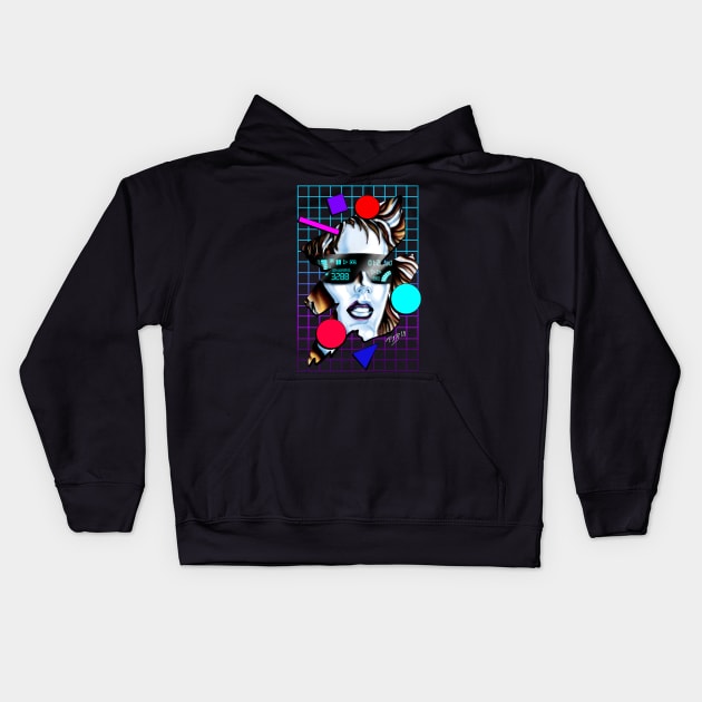 Chrome Display Kids Hoodie by Pablo Romero Art